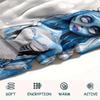1Pc Corpse Bride Cartoon Print Flannel Blanket, High Quality Comfortable for All Seasons, Home Decor, Warmth and Comfort, Perfect for Gifts