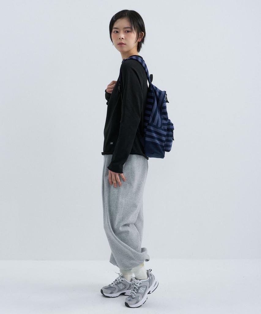 Cgp Square Logo Stripe Backpack - Dark Navy