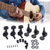 6Pcs Metal Guitar String Tuning Peg Replacement Guitar Machine Head Knobs Tuning Key Acoustics Guitar Tuner Enduring