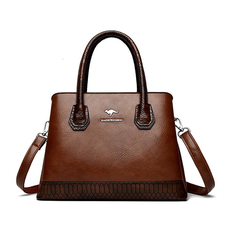 Handbag, Commuter Crossbody Bag Large-capacity Single-shoulder Bag Patchwork Women's Bag