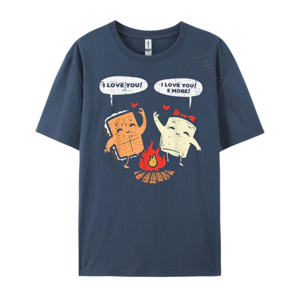 

I Love You Smore Funny Camping Couple Camper Kids Grpahic Tee SOFT Shirts For Men Cotton Short Sleeve 4XL