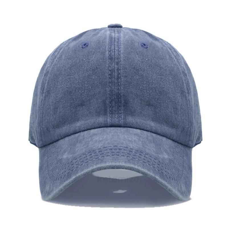 Personalized Vintage Washed Cotton Baseball Cap Custom Embroidered Logo Text Name Dad Hat for Men Women