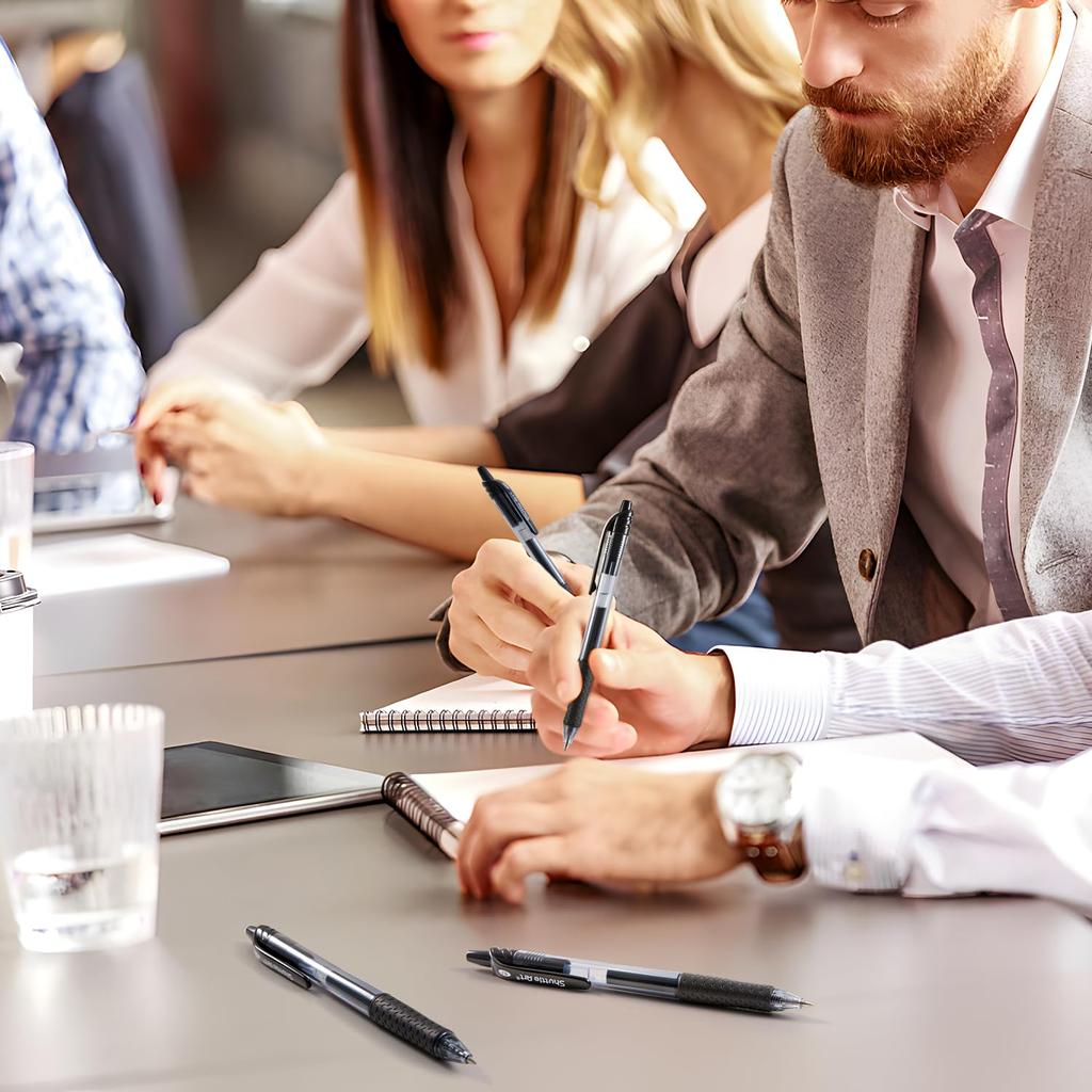 Shuttle Art Gel Ballpoint Gel Gel Knock 36 18 18 Quick with for Office Writing Instruments Pen, Pen, Ink, Type, Black, Pack, Pens, Refills, 0.7mm,