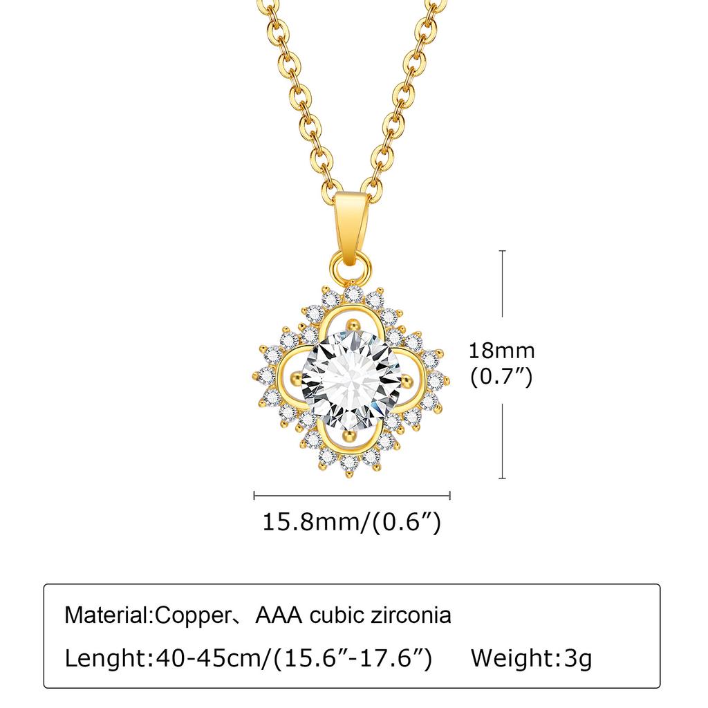 Accessories, Stainless Steel Flower Pendant 18K Gold Necklace Ladies, Shell Elements 197