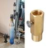 Brass CO2 Charges Adapter with Secure Connection & Extended Reach Long CO2 Cylinder Adapter Brass Fitting For Soft Drink Maker