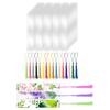 Set of 200 DIY Acrylic Blank Bookmarks Colorful Tassels Bookmark for Crafting and Labeling Jewelry Making Supplies