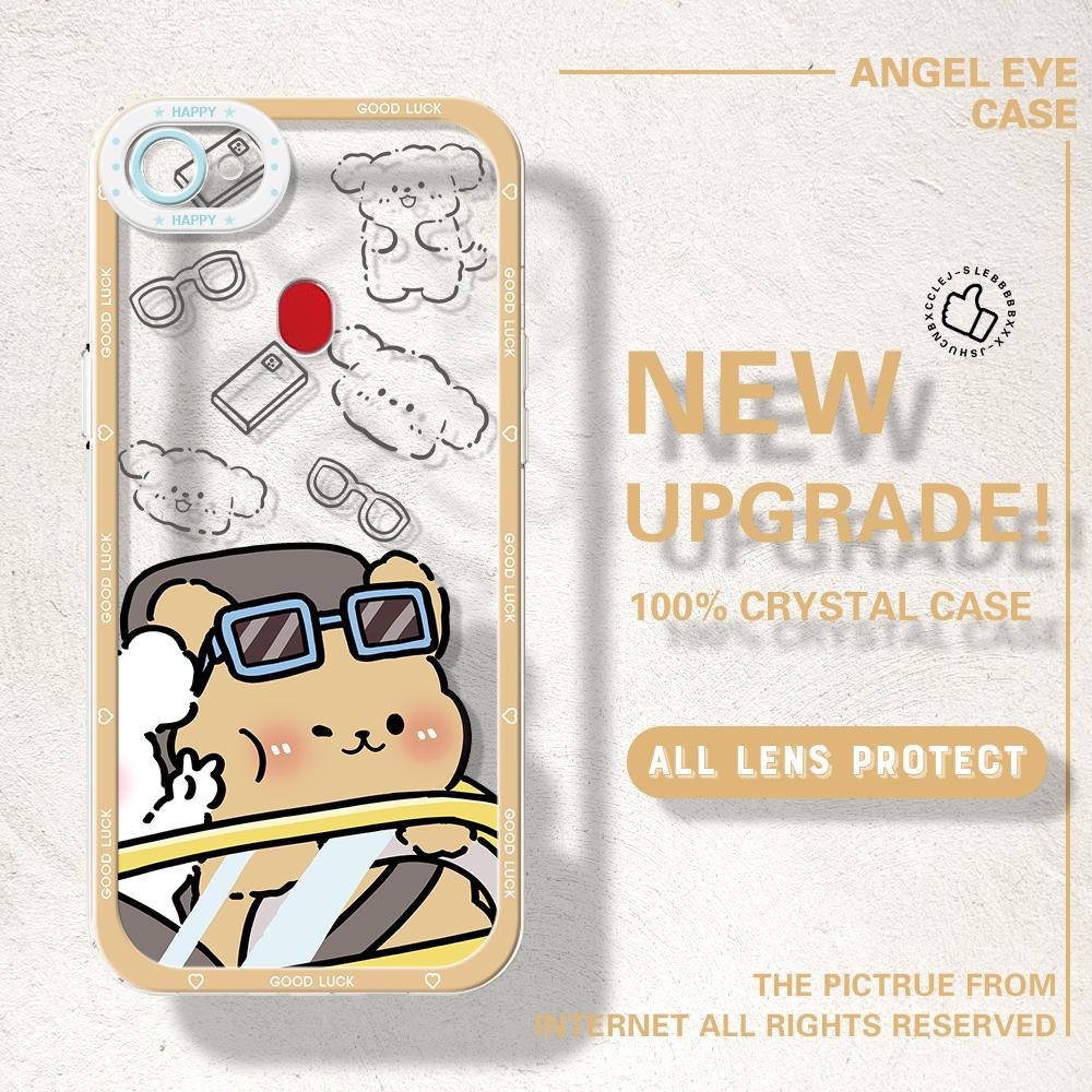 Shockproof Cartoon Astronaut Crystal Case Full Cover Camera Protection Transparent Soft Phone Casing for OPPO Reno Realme OnePlus