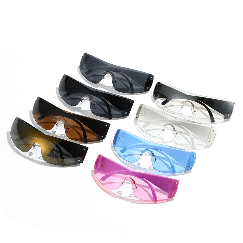 Y2K Women's One-Piece Fashion Sunglasses - Large Frame, European & American Style