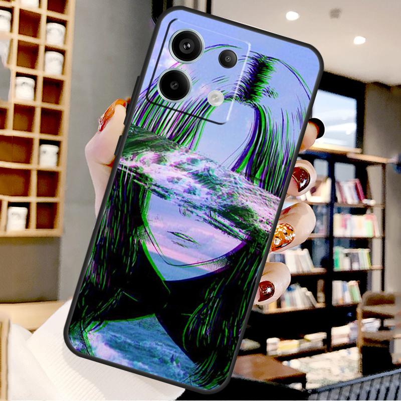 

Грустная японская аниме эстетика Для Xiaomi Redmi Note 13 Pro 9 10 11 12 14 15 Pro Plus Чехол Для Redmi 15 12C 13C 14C 10C 15C Redmi 12 4G