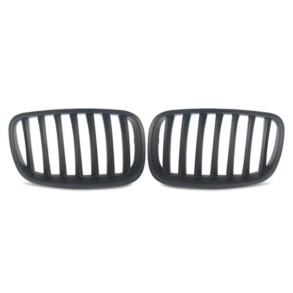 Compatible Silver Grille for 07-14 BMW X5/X6 E70 E71 Starry Sky Edition.
