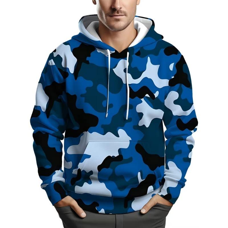 Herren Langarm-T-Shirt mit 3D-Streifendruck, bequem, atmungsaktiv und vielseitiges Herren-Oberteil
