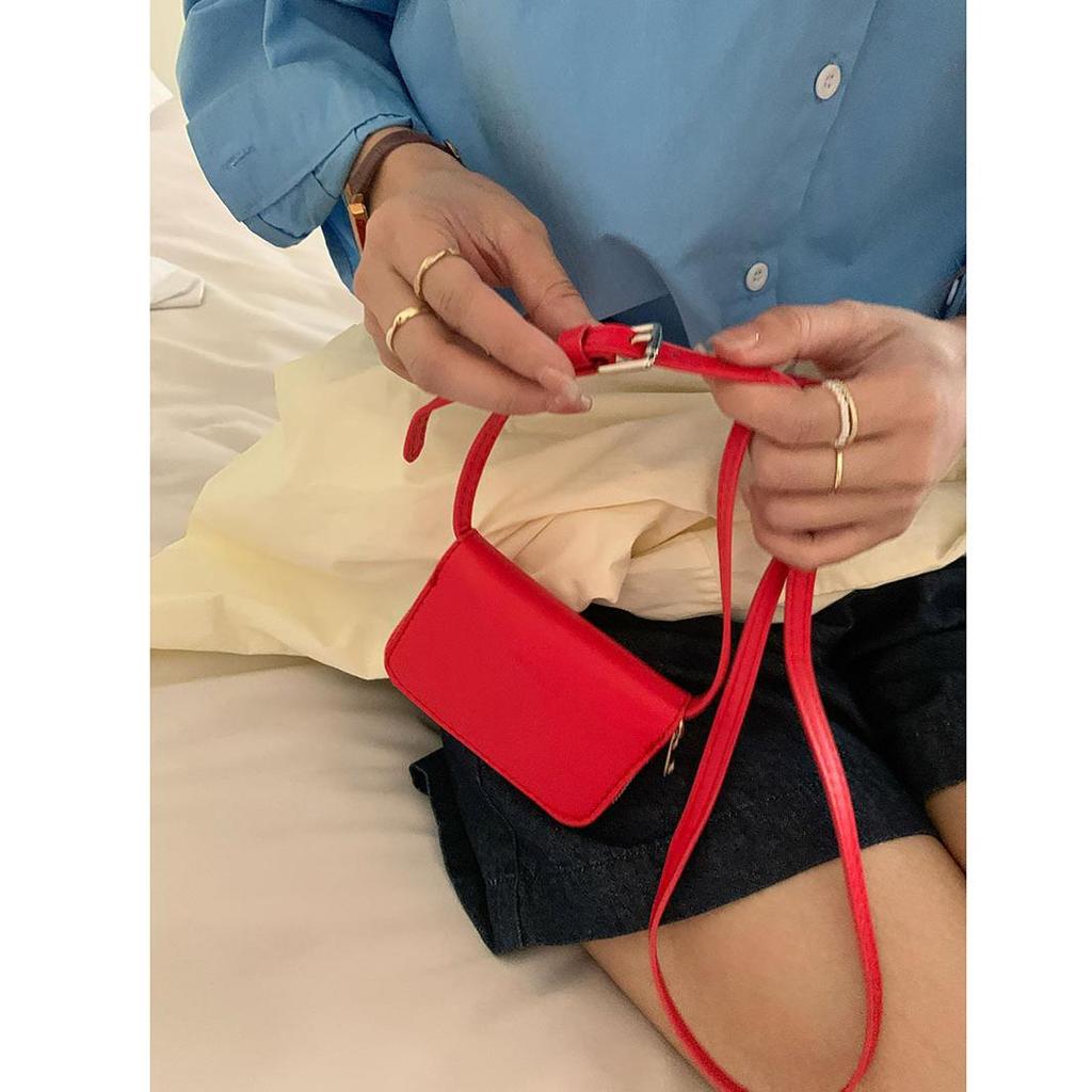 Zipper Ladies Crossbody Bag Comfortable Multi-color Small Card Bag Handbag Portable Messenger Bag Women