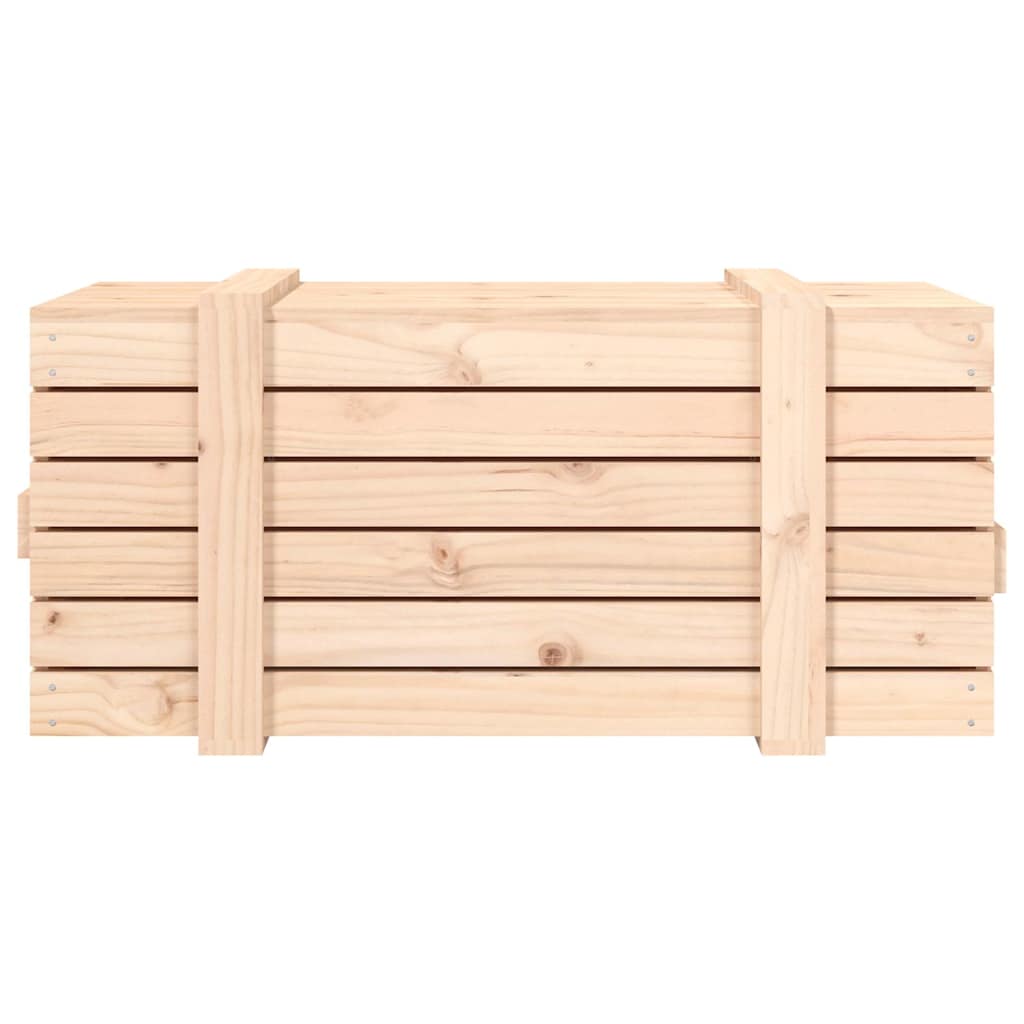 Vidaxl Skrzynia Do Przechowywania, 91X40,5X42 Cm, Lite Drewno Sosnowe