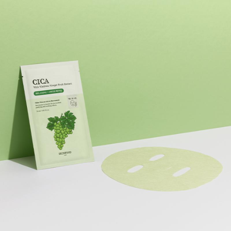 Skinfood Shine Muscat Cica Mask (1ea)
