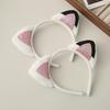 Plush Cat Ear Headband for Cosplay and Halloween