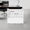 Mobile Roll File Storage Rack, Roll Files Storage Cabinet W/ Wheels, 21 Slots Roll Files Storage Organizer with Wheels