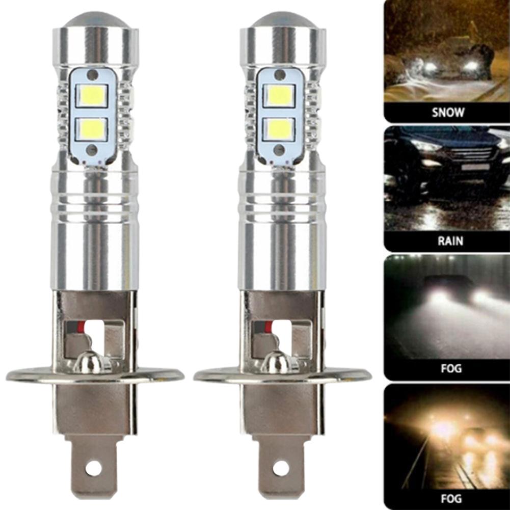 2pcs H1 LED Headlamp Bulb 6000k 100W High Low Beam White Headlamp Auto Bulbs SUV Car Fog Driving Truck Light