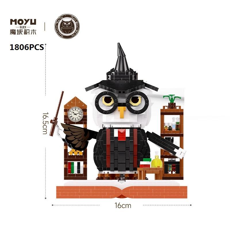 

Moyu Small Blocks Magic Animation Owl Lion Fun Construction Plaything New Year Present Children Educational Gift Adult Birthday no box