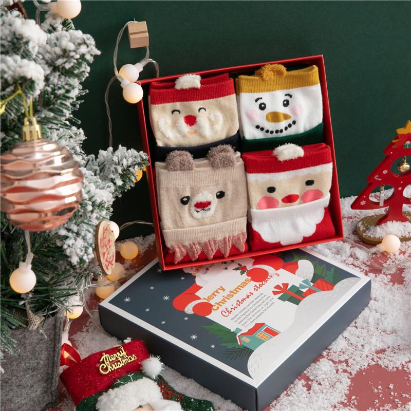

Autumn/Winter Socks, Children s Cotton Socks, Mid New Year Christmas Socks, Women s Creative Cartoon Animal Socks One size
