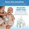 Dr. Brown's Level 1 Narrow Baby Bottle Silicone Nipple, Slow Flow - 2pk - 0m+