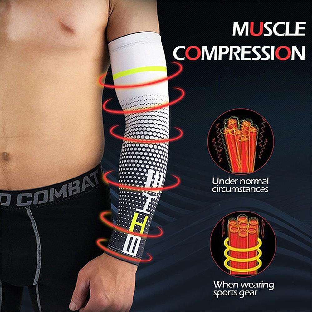 1 Pair Cool Men Sports Cycling Running Bicycle UV Sun Protection Cuff Cover Protective Arm Sleeve Women Bike Arm Warmers Sleeves