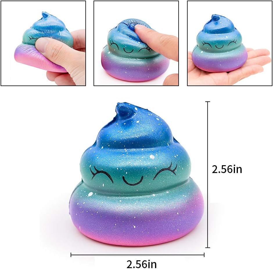 Squishy Toy 4 Pieces, VICTERR Stress Toy Squishy Set, Squishies Party Gifts Autism Anxiety for Children Girls Boys Adults