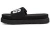 Laton Slide Black Silver Slippers 'Black Silver' Women's 1110110-BSVR