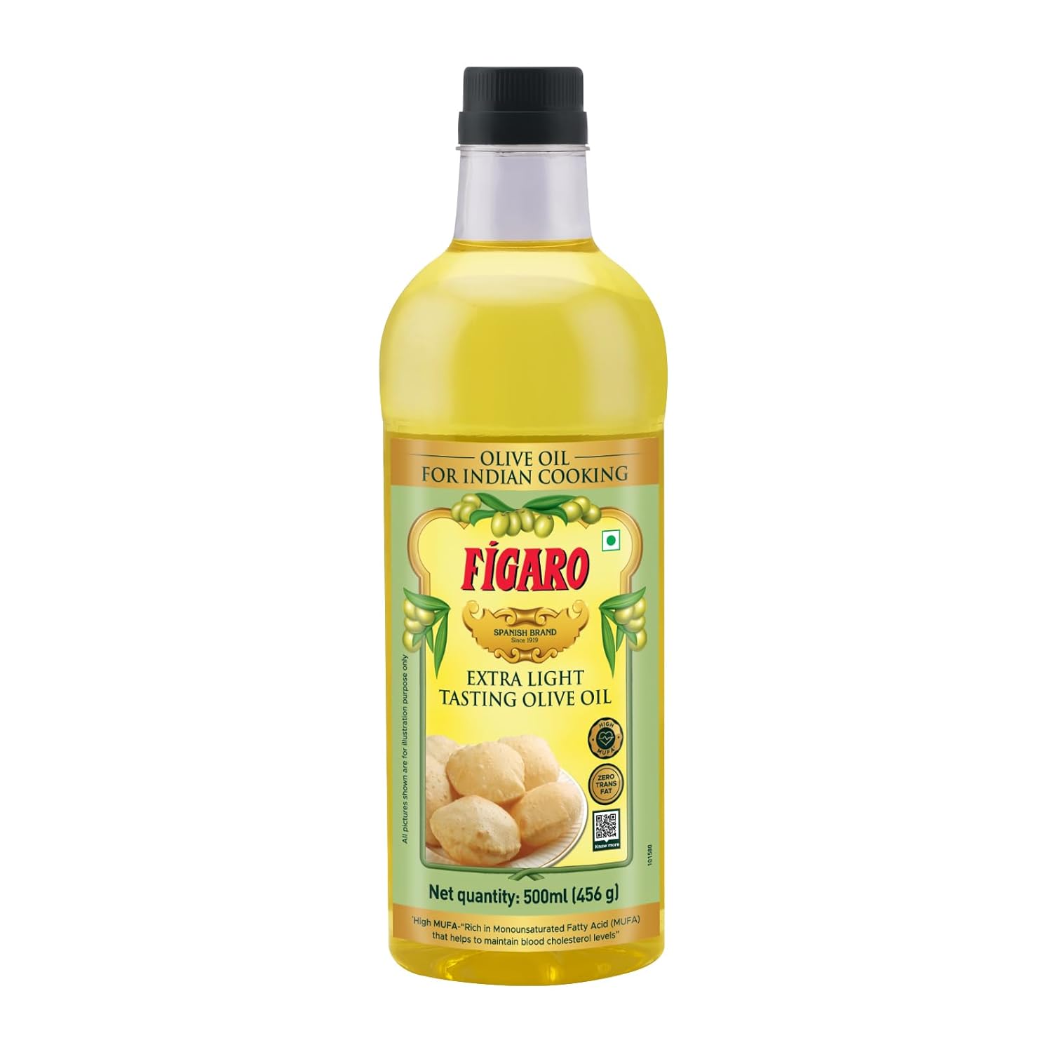 

Оливковое масло Figaro Extra Light Tasting 500 мл Упаковка 1 шт. – Идеально для индийской кухни и фритюра