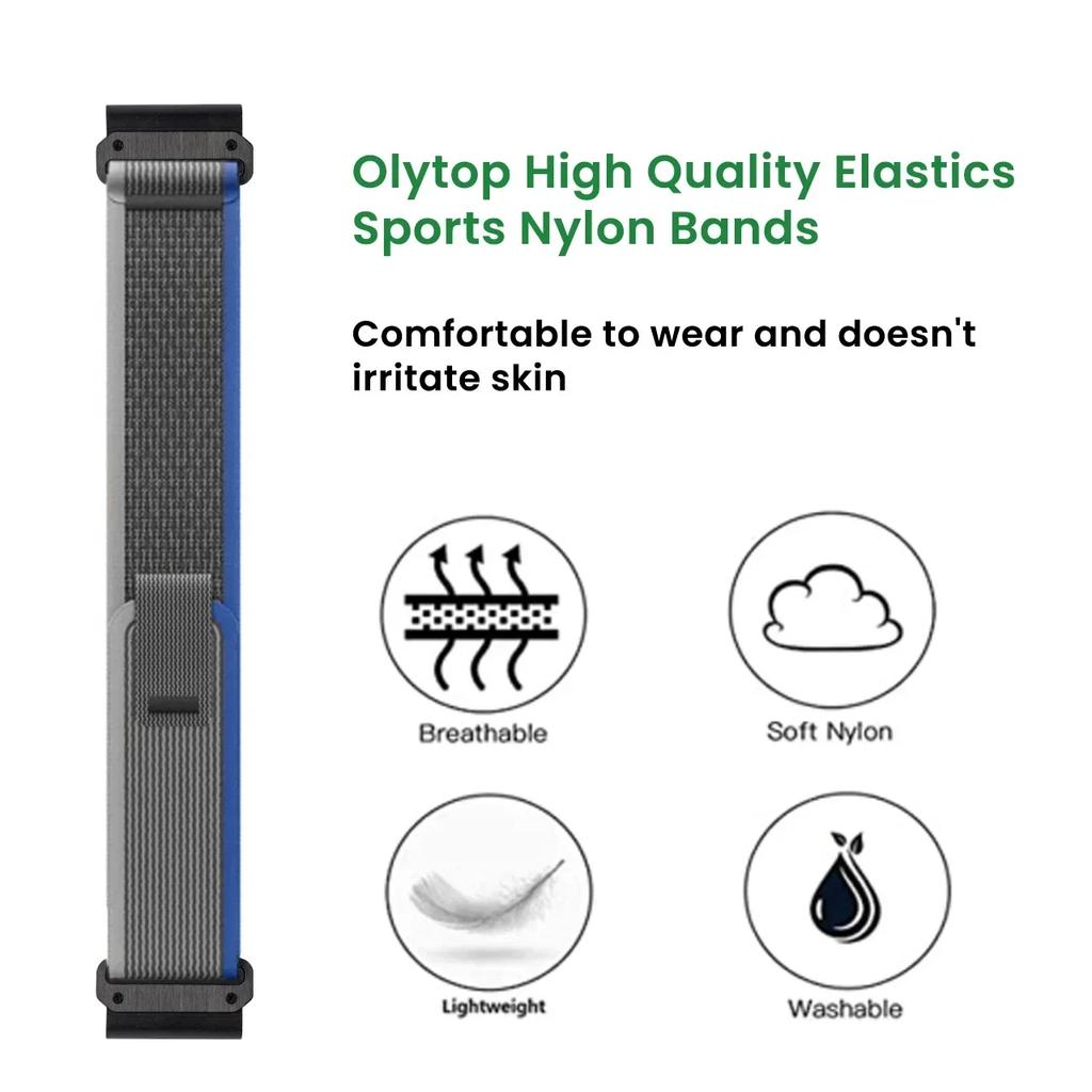 Elastyczny pleciony nylonowy pasek pętla do Garmin 22 26mm Fenix 7 7X 6X 6 Pro 5 5s 5X Plus 3HR 945 Epix Gen 2 Enduro Quickfit