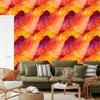 Peach, gold and red ink wallpaper 50x1000