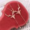 Zhou Jia Versatile Elk Necklace: Lively Deer Ears - A Xiaohongshu Christmas Gift for Her