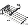 5 in1 Save Space Pants Hanger Collapsible Towel Tie Hook Multi-functional Clothes Trouser Rack Wardrobe Closet Organizer Storage