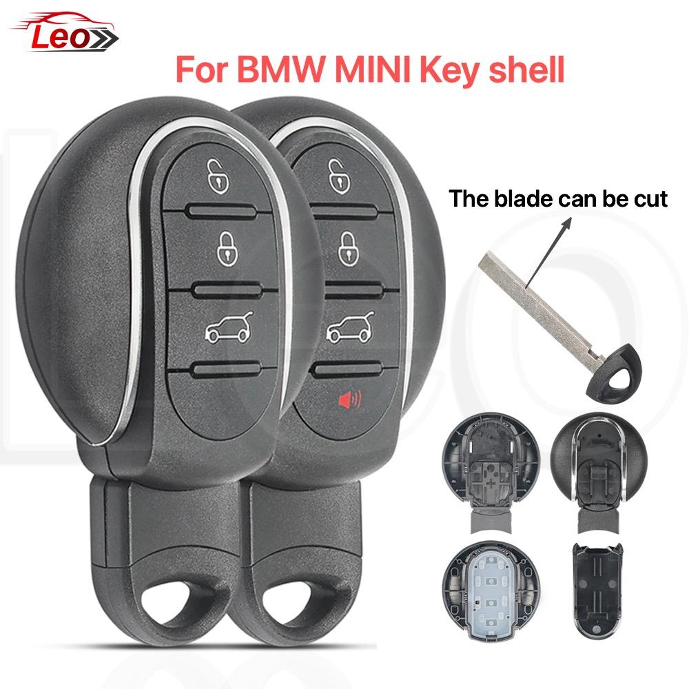 Leo For BMW MINI Cooper Countryman Clubman F-Series F55 F56 2015 2016 2017 2018 Car smart remote key shell with an emergency key