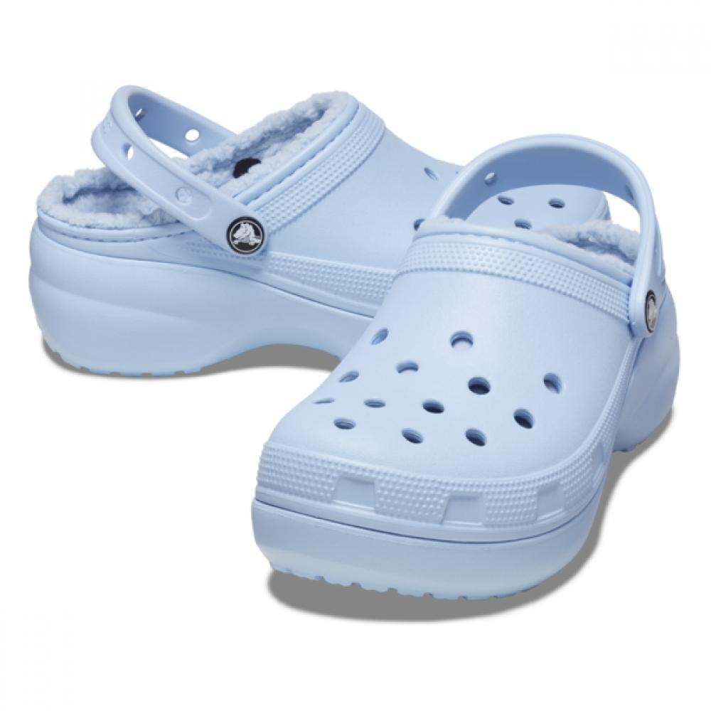 Crocs Женские классические сабо на платформе с подкладкой Женские 207938 4nS Crocs Сандалии Тапочки Zibbitz Cl... W5(220)