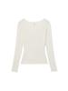 GLOWNY G Classic Rib V-Neck Knit (Oatmeal)
