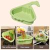 Yousheng Sink Strainer Basket Triangular Design Easy to Install Automatic Dumping Sink Strainer Basket Faucet Sponge Storage Rack