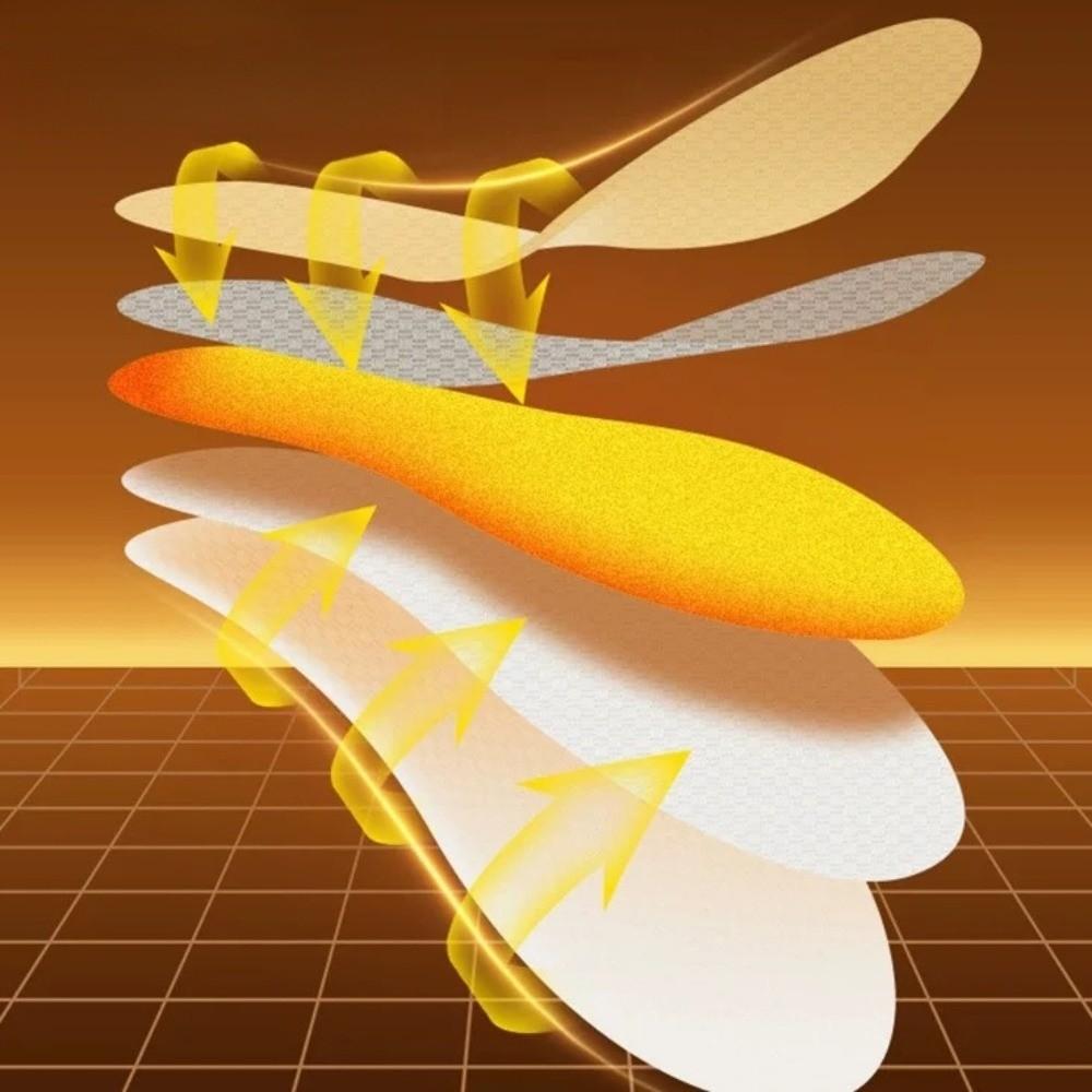 5pairs Non-Slip Thermal Insoles Rapid Heating Foot Warming Pad Self-Heating Shoe Insoles  Unisex