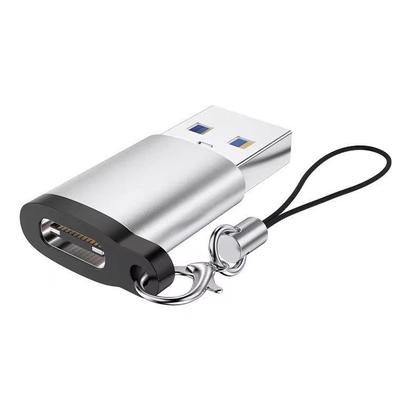 Type-C To USB 3.0 OTG Adapter with Hanging Ring for Mobile Charging