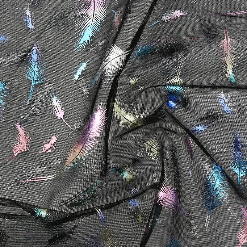 100x150cm Fancy Feather Butterfly Gauze Wedding Dress Shampooy Skirt Gauze Stage Costume Fabric Background Decorative Foil Gauze