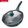 ASD 32cm Flachboden Antihaft-Achtkant-Wok