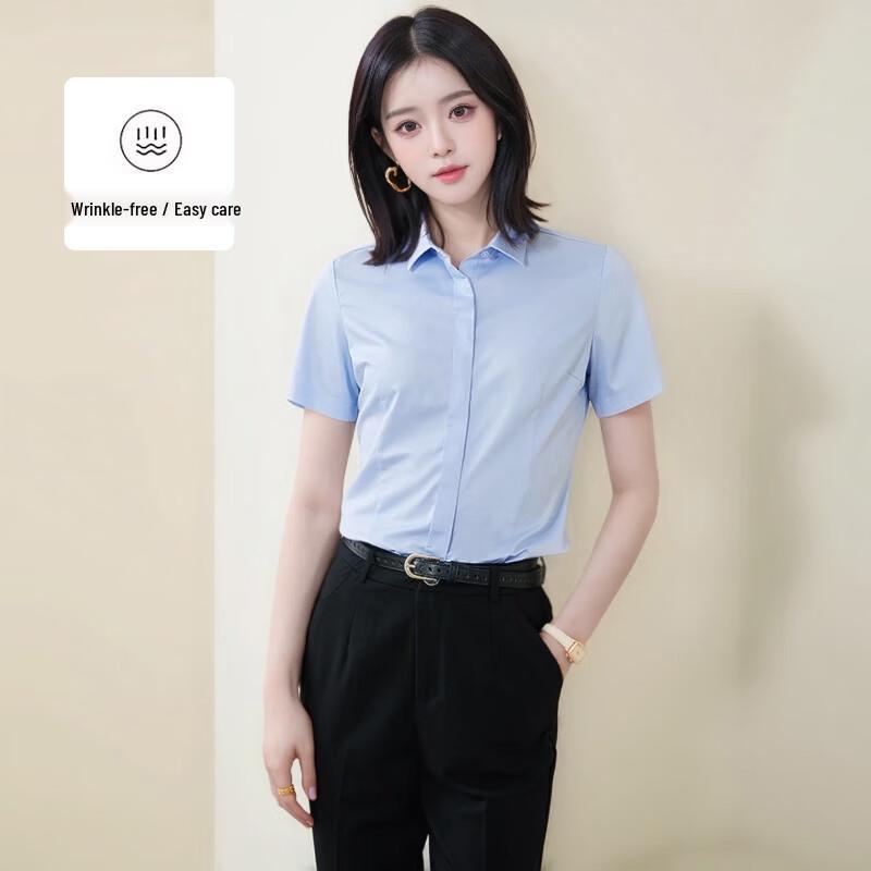 

Women s Non-Iron Short-Sleeve Professional Shirt 38/XL