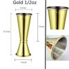 Double-Headed Indian Wine and Cocktail Jigger, 30/60 Oz Measuring Cup