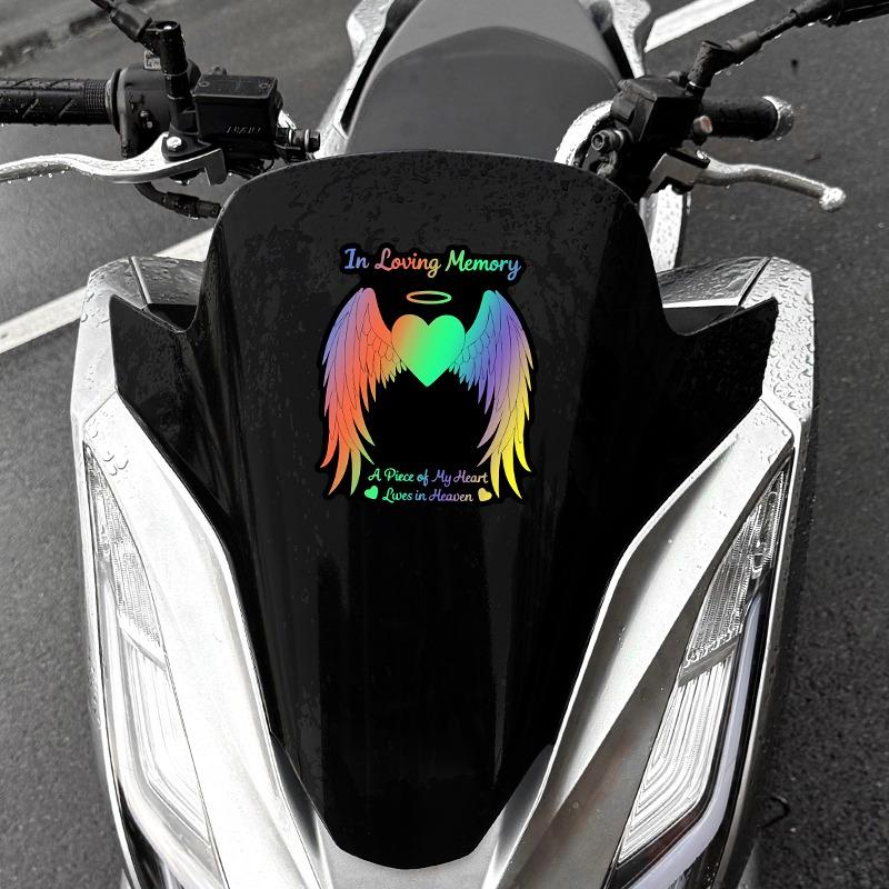 1pc In Loving Memory Motorcycle Stickers Waterproof for Motorcycle Fairings Tailbox Car Windows Scooters Universal Vinyl Decals