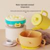 ZISIZ Stainless Steel Insulated Baby Suction Bowl