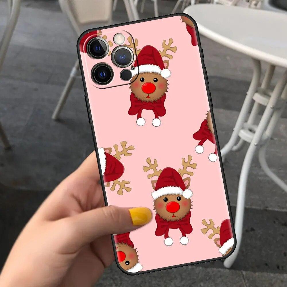 Cartoon Christmas Phone Case For iPhone Samsung Galaxy Redmi Xiaomi Oppo OnePlus Note S A 7 8 9 10 11 12 13 14 20 21 22 23 53 54 Pro Max Plus Ultra