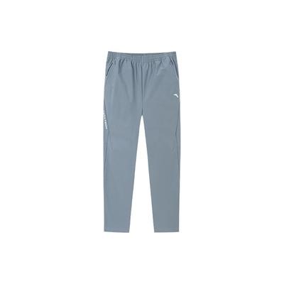 Training Series Solid Color Logo Waterproof Oil Resistant Straight Leg Knitted Sports Pants Men Pants Snow-Rock-Gray 952317501-1