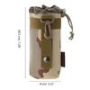 Tactic Water Bottle Pouch Waterproof Molle Bottle Holder Bag Adjustable Webbing Water Bottle Holder Bag with Drawstring