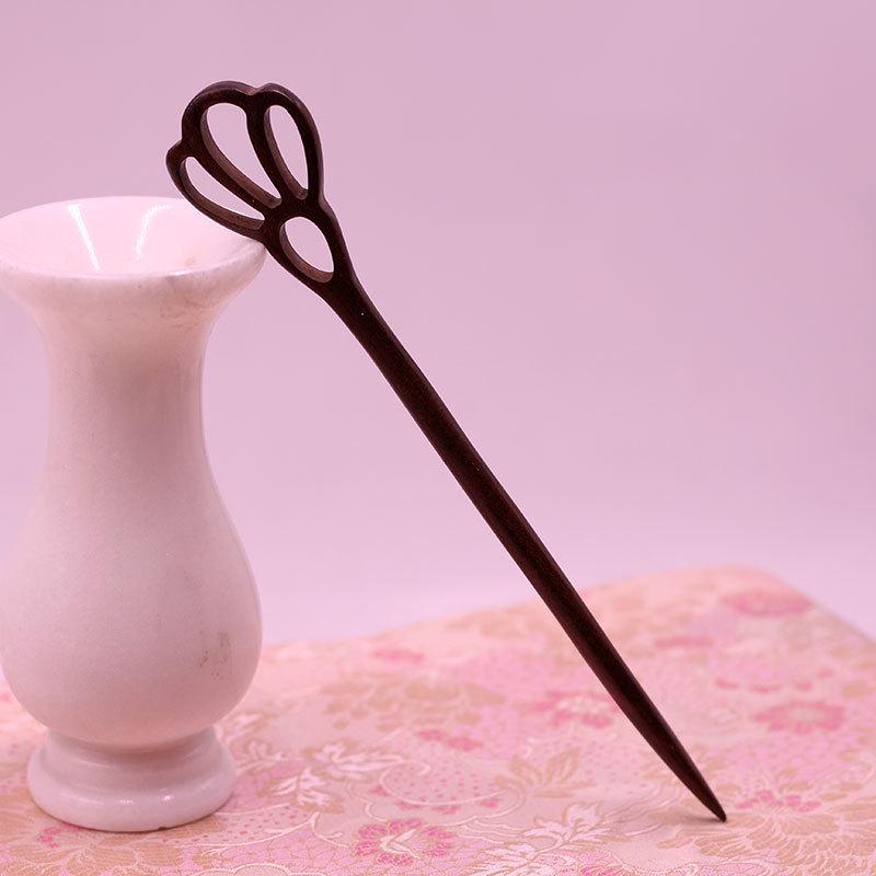 Fermaglio per capelli in sandalo verde classico ed ebano: Accessorio per Acconciatura Antica Cinese Regalo