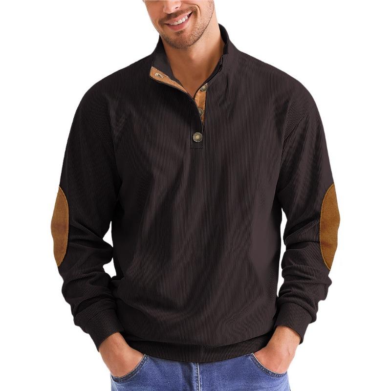 Pullover in maglia a coste con colletto alto a maniche lunghe e felpa a maniche lunghe casual per autunno e inverno