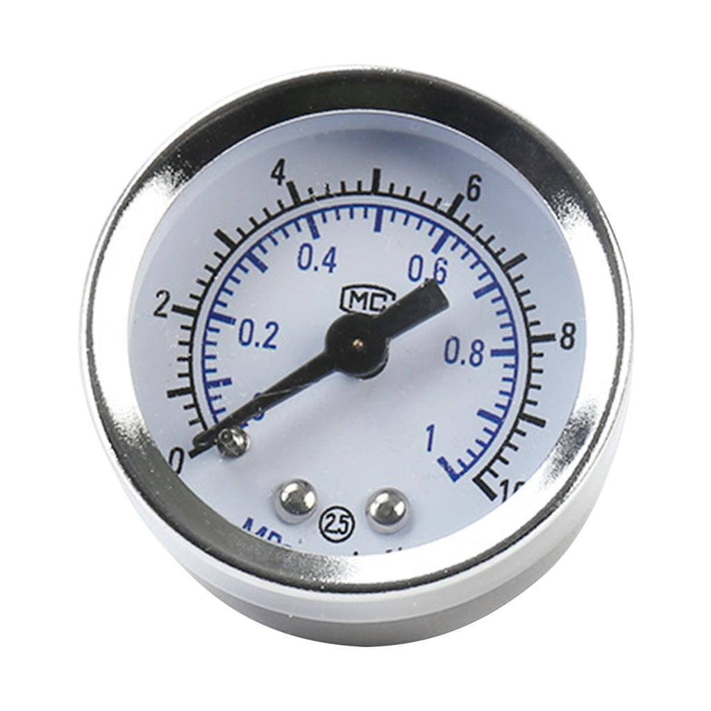 Mini Low Pressure Gauge Back Mount Y40/Y50 Thread Pressure Gauge 0-1.0MPa / 0-10kgf/cm2 Pressure Gauge for Air Oil Water